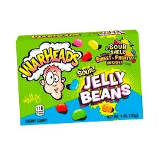 Warheads Jelly Beans savanyű gyümölcs drazsé